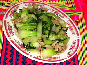 Stir-Fried Baby Bok Choy with Pork
